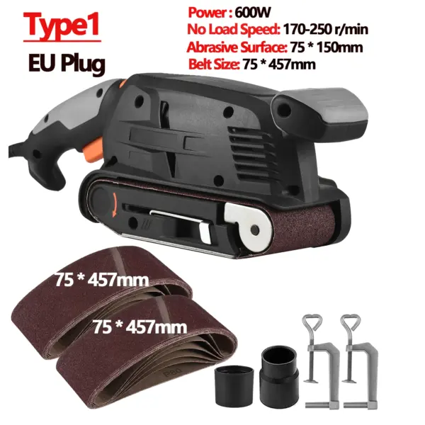 600W Variable Speed Electric Belt Sander - Image 7
