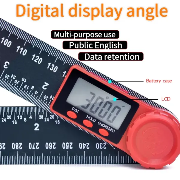 Digital Angle Finder Protractor 200mm Measuring Tool - Image 2