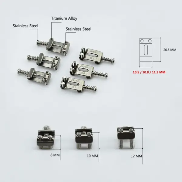 Titanium Alloy Vintage Guitar Bridge Saddle Set - Image 4