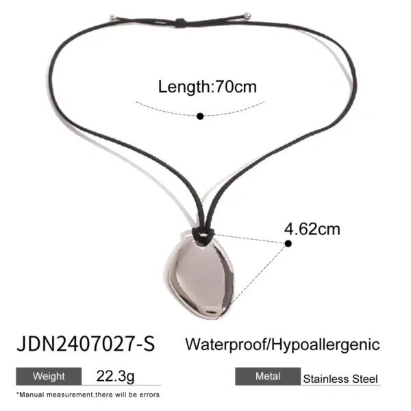 Geometric Stainless Steel Pendant Necklace - Image 10