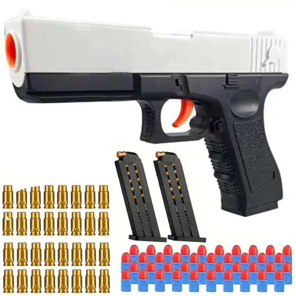 Shell Ejecting Foam Toy Gun with Bullets - Image 2