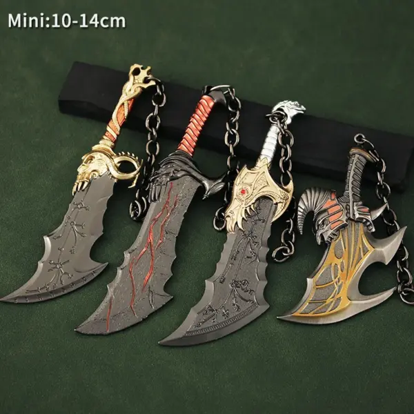 God of War Kratos Axe Metal Keychain - Image 24
