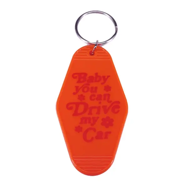 Orange Car Key Fob Keychain - Image 2
