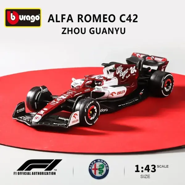 Bburago 1:43 F1 Racing Car Model Red Bull RB20 - Image 2