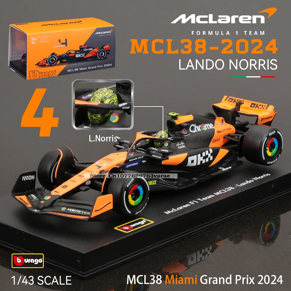 Bburago 1:43 McLaren MCL38 Diecast Model Car 28 Bburago 1:43 McLaren MCL38 Diecast Model Car - Image 28