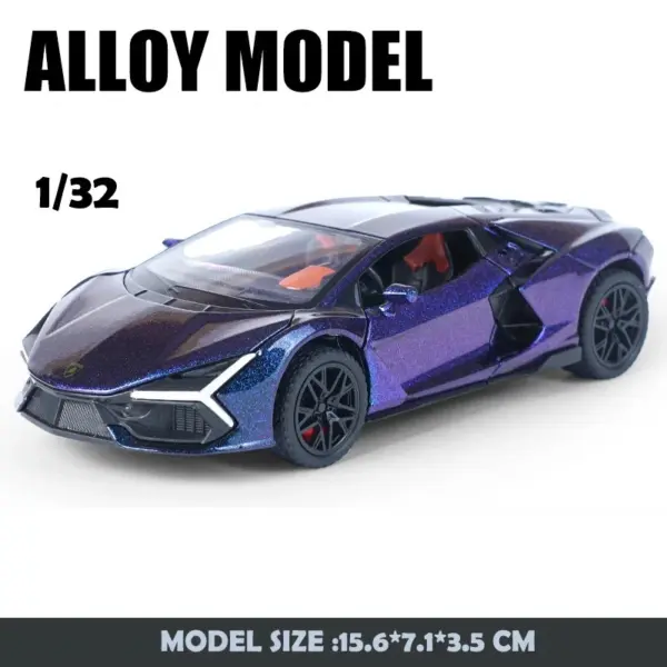 1:32 Lamborghini Aventador SVJ Diecast Model - Image 8
