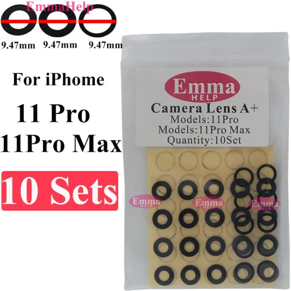 EmmaHelp 10-Pack Rear Camera Lens for iPhone Models - Image 12