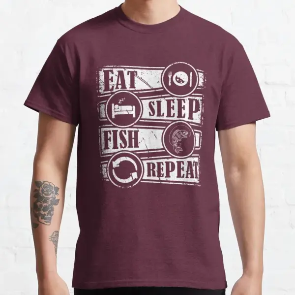 Eat Sleep Fish T-Shirt for Fishing Lovers - Image 7