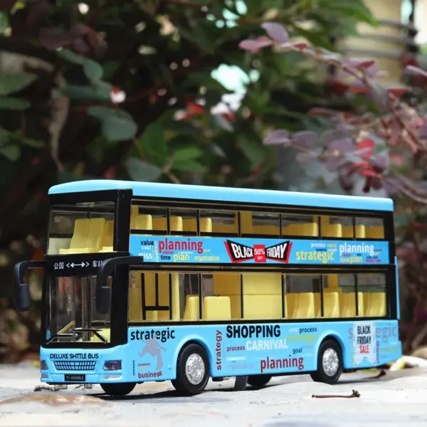 Alloy 1/36 Scale Double-Deck Bus Model - Image 5