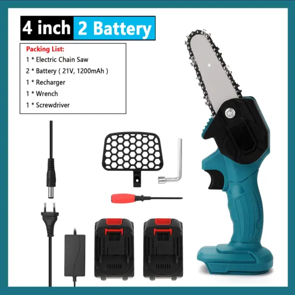 8 Inch Electric Pruning Chainsaw with Battery - Image 21