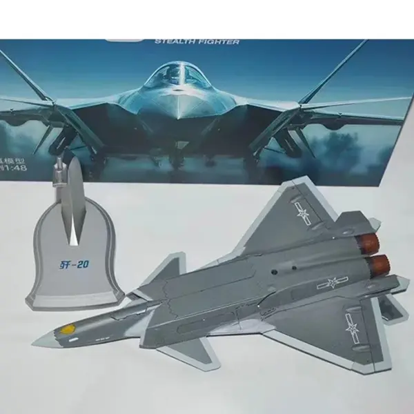 1:48 Scale Diecast J-20 Fighter Aircraft Model - Image 2