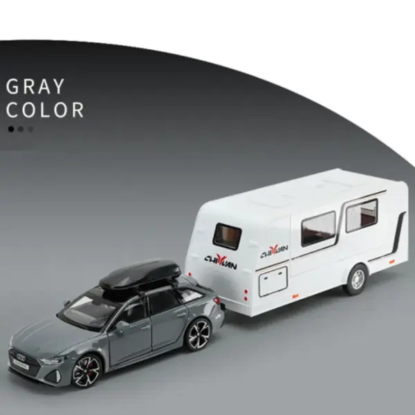 1/32 Alloy Diecast RV Trailer Car Model - Image 17