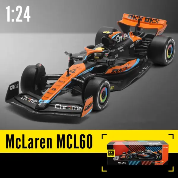 1:24 Scale MCL60 2023 Diecast Formula 1 Model - Image 9