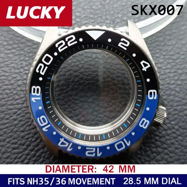 N H35 42mm Stainless Steel Watch Case - Image 48