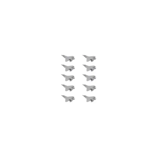 10PCS J-35 Military Plane Models Uncolored - Image 9