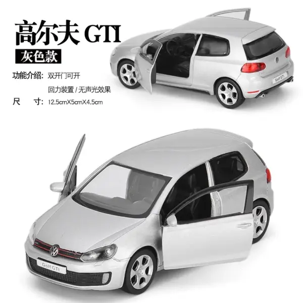 1:36 Volkswagen Golf 6 GTI Diecast Model Car - Image 6