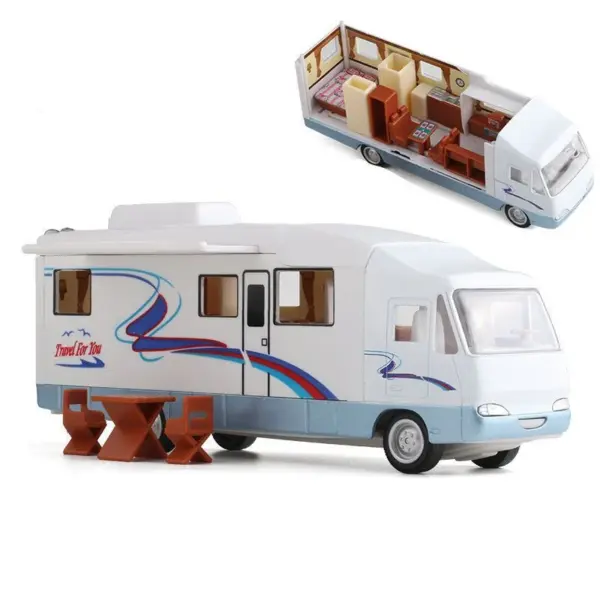 1:30 Diecast Luxury RV Model Metal Camper - Image 4