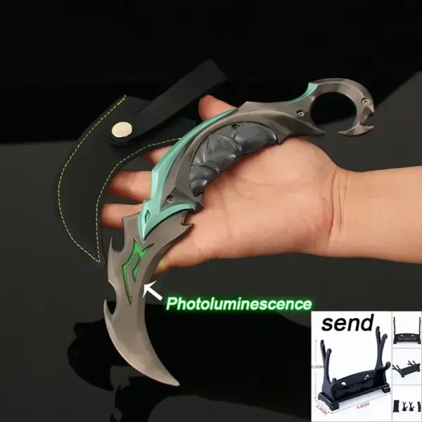 Valorant Luminous Reaver Karambit Replica 22cm - Image 13