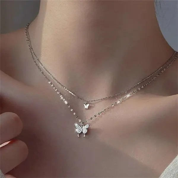 Bohemian Pearl Charm Necklace with Crystal Details - Image 20