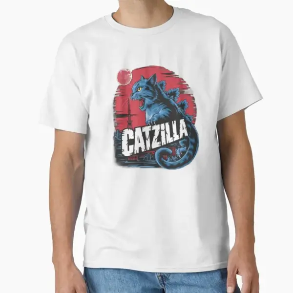 Catzilla Funny Cat T-Shirt for Men - Image 12