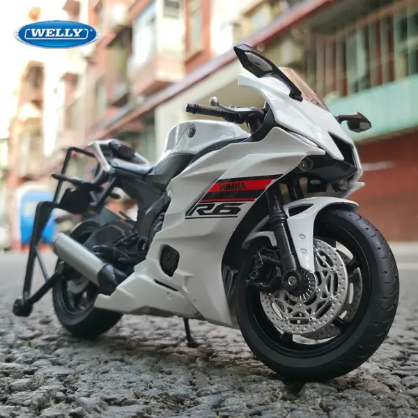 Yamaha YZF-R6 Diecast Motorcycle Model 1:12 - Image 2