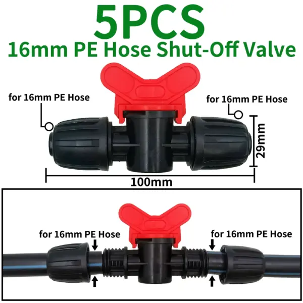 16mm PE Pipe Connector Splitter Tee Coupling - Image 6