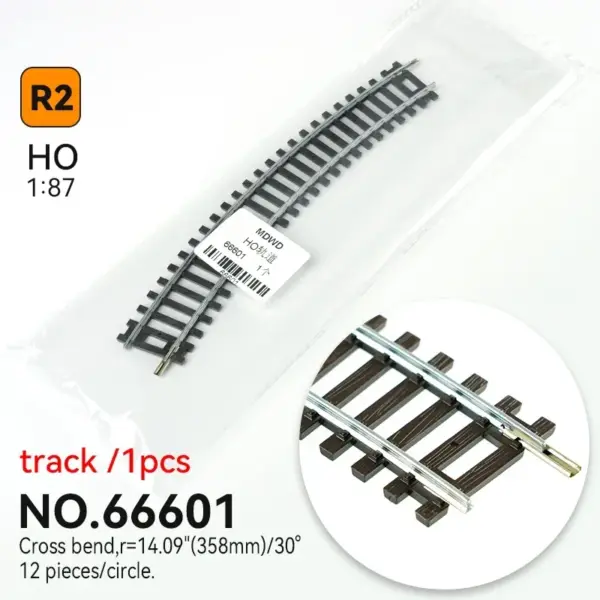 HO Scale 1:87 Nickel Silver Curved Track Model - Image 21