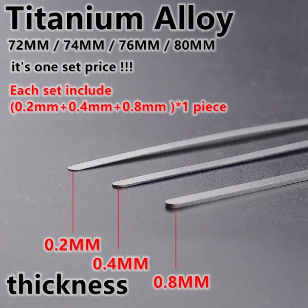 Titanium Alloy Acoustic Guitar Nut Spacer Set - Image 6