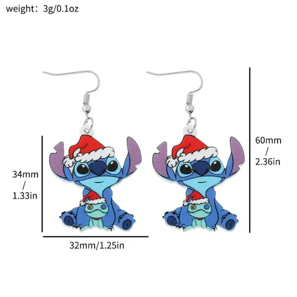 Lilo and Stitch Acrylic Drop Earrings - Image 17
