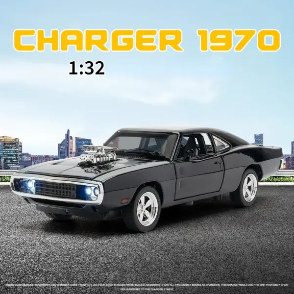1:32 Dodge Charger Alloy Car Model - Image 2