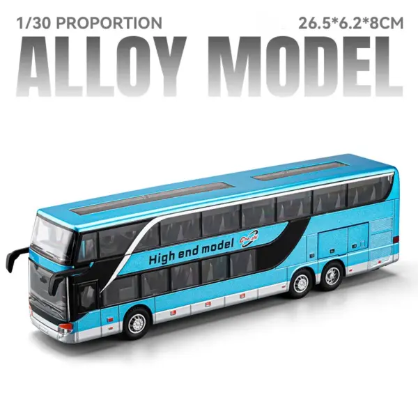 1:30 Scale Double Decker Bus Alloy Model - Image 8