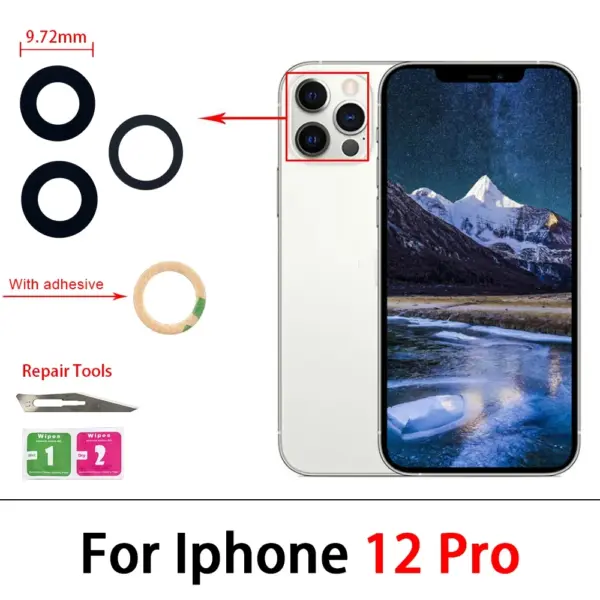 iPhone Camera Glass Lens Replacement Kit - Image 3