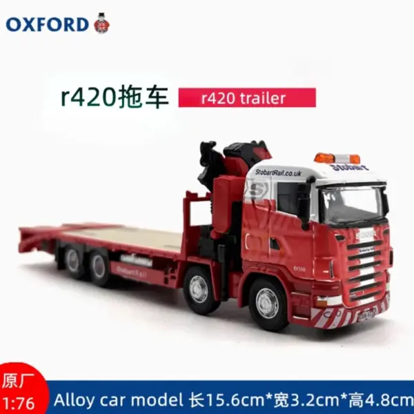 1:76 Diecast Alloy Low Loader Trailer Model - Image 7