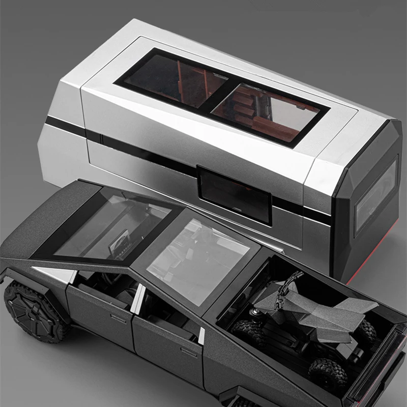 1/24 Scale Alloy Cybers Truck Model Vehicle 6 1/24 Scale Alloy Cybers Truck Model Vehicle - Image 6