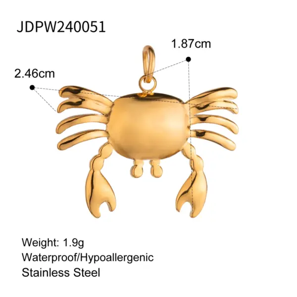 Stainless Steel Sea Shell Starfish Charms - Image 30