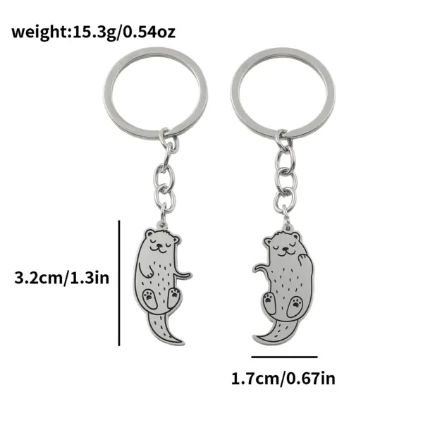 Otter Design Stainless Steel Keychain Set - Image 5