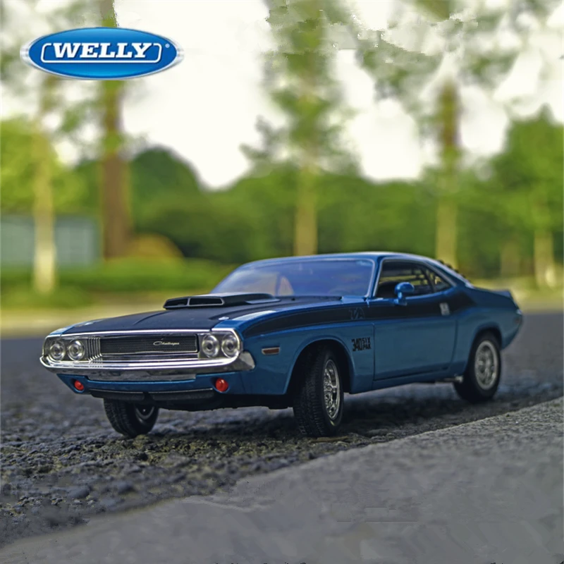 WELLY 1:24 Dodge Challenger T/A Diecast Model 3 WELLY 1:24 Dodge Challenger T/A Diecast Model - Image 3