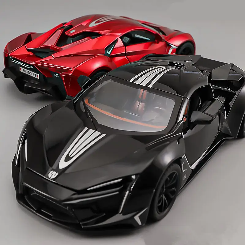 1:24 Lykan Hypersport Diecast Alloy Car Model 4 1:24 Lykan Hypersport Diecast Alloy Car Model - Image 4