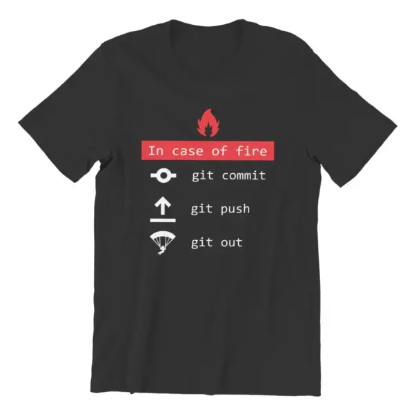 In Case Of Fire Programmer T-Shirt for Men - Image 2
