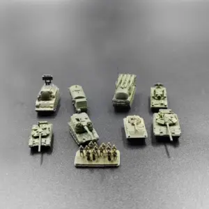 1Set 1/350 Scale T-90 Tank Model Collection