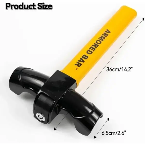 Universal Car Steering Wheel Lock with Keys - Image 6