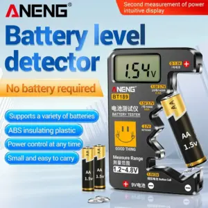Universal Digital Battery Tester with LCD Display