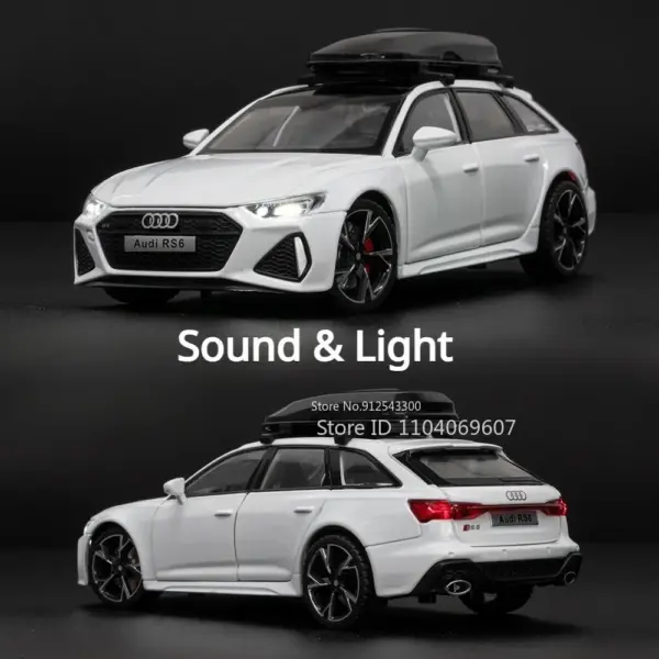 1/32 RS6 Car Model Diecast with Sound and Light - Image 4