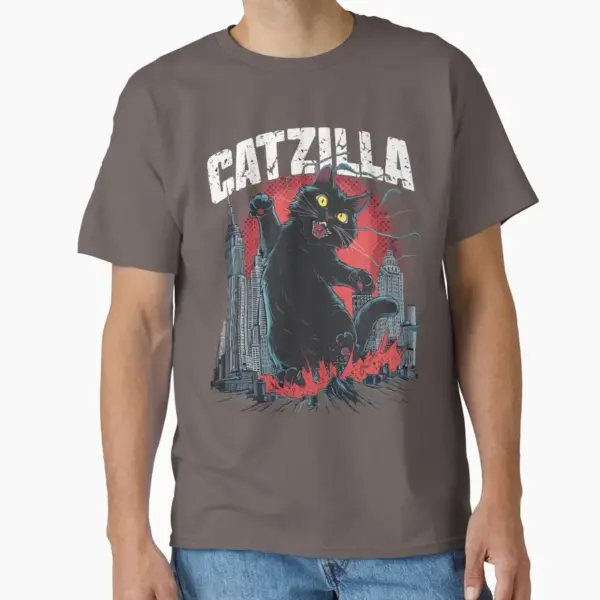 Funny Cat Catzilla T-Shirt for Cat Lovers - Image 11