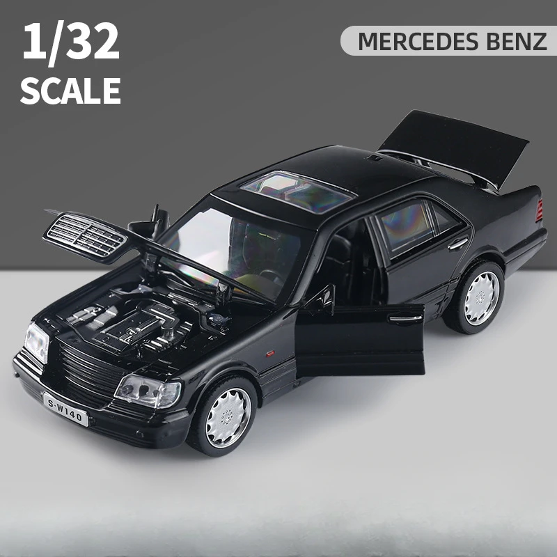 Diecast BMW S-W140 Classic Model Car 1/32 7 Diecast BMW S-W140 Classic Model Car 1/32 - Image 7