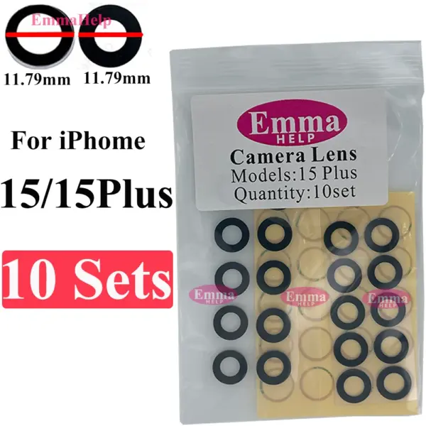 EmmaHelp 10-Pack Rear Camera Lens for iPhone Models - Image 20