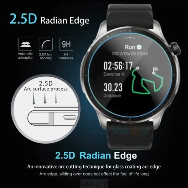 5PCS Tempered Glass Protectors for Amazfit Balance - Image 2