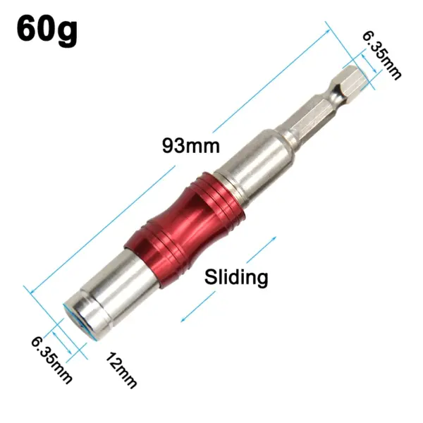 Red Curved Hexagonal Handle Extension Rod - Image 4