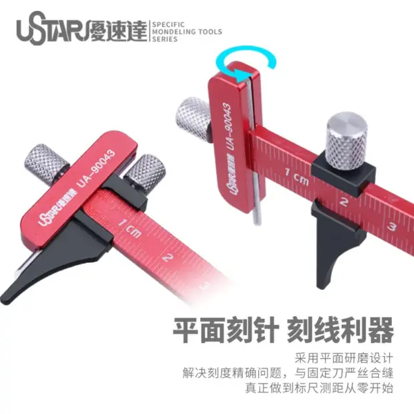 Aluminum Alloy Carving Ruler for Model Engraving - Image 5