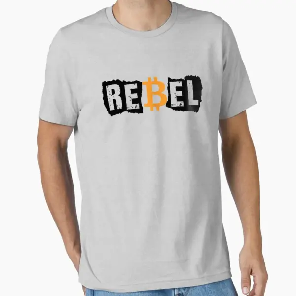 Bitcoin Rebel Cryptocurrency T-Shirt for Men - Image 7